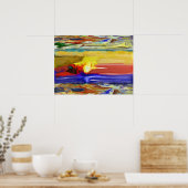 Ebenen in der Abstrakten Welt Poster (Küche)