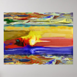 Ebenen in der Abstrakten Welt Poster