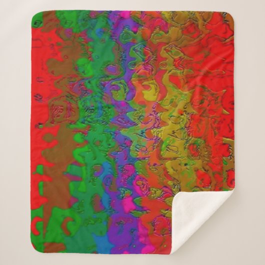 "Ebenen in Farbe" Sherpa Blanket Sherpadecke (Vorderseite)