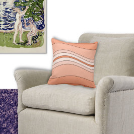 Ebenen in Farbtönen von Orangenwirbelkissen Kissen