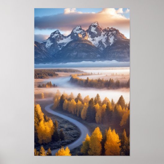 Ebenen Natur draußen Landschaft Ruhig Friedlich Poster (Vorne)