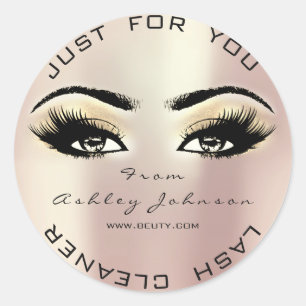 Ebenen-Schönheits-Glitzer-korallenroter Runder Aufkleber