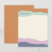 Ebenen Stationery - Lavender Mitteilungskarte (Vorne/Hinten)