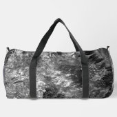 Ebenen von Kristallen grau Duffle Bag (Rückseite)