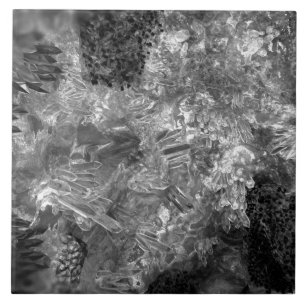 Ebenen von Kristallen grau Fliese