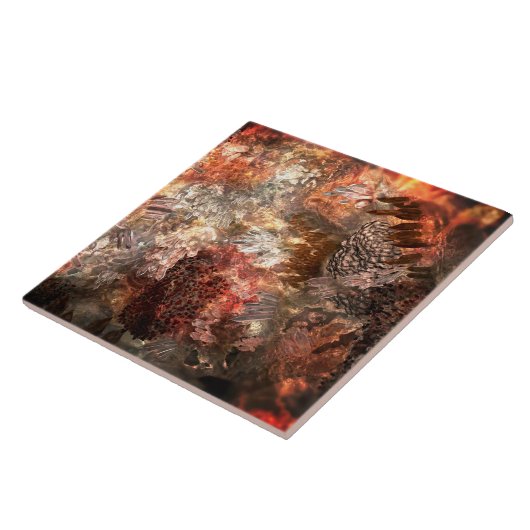 Ebenen von Kristallen mit rustikaler Färbung Fliese (Seite)