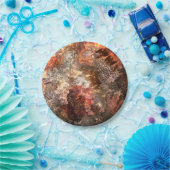 Ebenen von Kristallen mit rustikaler Färbung Pappteller (Party)