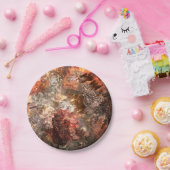 Ebenen von Kristallen mit rustikaler Färbung Pappteller (Party)