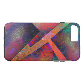 Ebenen von rustikalen farbigen Bildern ungleichmäß Case-Mate iPhone Hülle (Rückseite (Horizontal))
