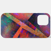 Ebenen von rustikalen farbigen Bildern ungleichmäß Case-Mate iPhone Hülle (Rückseite (Horizontal))