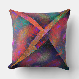 Ebenen von rustikalen farbigen Bildern ungleichmäß Kissen