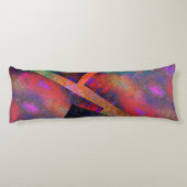 Ebenen von rustikalen farbigen Bildern ungleichmäß Seitenschläferkissen (Rückseite)