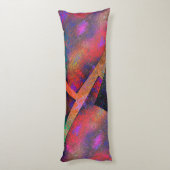 Ebenen von rustikalen farbigen Bildern ungleichmäß Seitenschläferkissen (Rückseite (Vertikal))