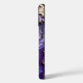 Ebenenblau, Lila und Creme Abstrakt Case-Mate iPhone Hülle (Rückseite / Links)