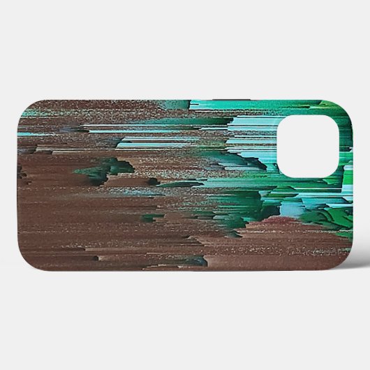 Ebenengrüne und braune Farbe Case-Mate iPhone Hülle (Rückseite (Horizontal))