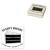 Ebenenkuchen, gebacken durch Personalisierte Backw Gummistempel (Stempel)