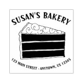 Ebenenkuchen, gebacken durch Personalisierte Backw Gummistempel (Prägung)