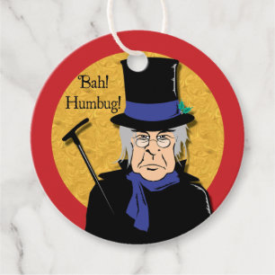 Ebenezer Scrooge Bah! Humbug! Geschenkanhänger
