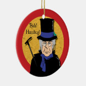 Ebenezer Scrooge Bah! Humbug! Keramik Ornament (Rechts)