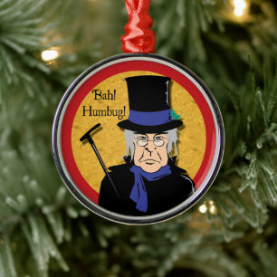 Ebenezer Scrooge Bah! Humbug! Ornament Aus Metall