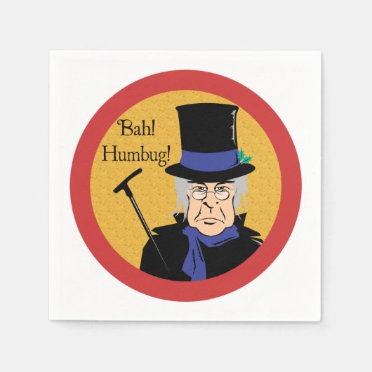 Ebenezer Scrooge Bah! Humbug! Serviette (Vorderseite)