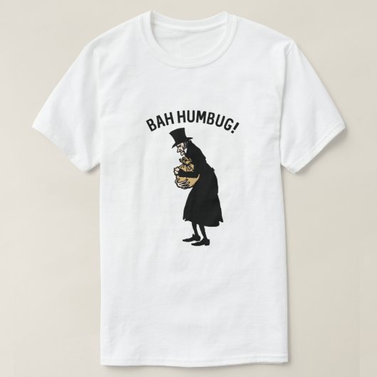Ebenezer Scrooge Bah Humbug ShirtRetro Weihnachten T-Shirt (Design vorne)