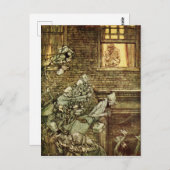 Ebenezer Scrooge Dickens Christmas Carol Vintag Postkarte (Vorne/Hinten)