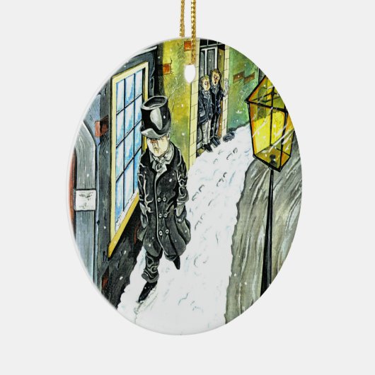 Ebenezer Scrooge Keramik Ornament (Rechts)