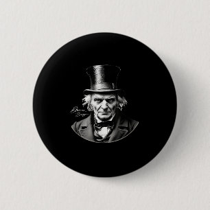 Ebenezer Scrooge-Merkmal mit Unterschrift Button