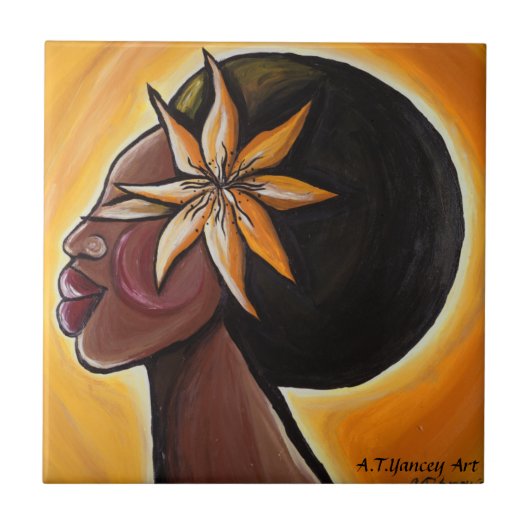 Ebenholz-Fliese Fliese (Vorderseite)