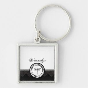 Ebenholz-Libellen-Emblem-Schlüsselanhänger Schlüsselanhänger