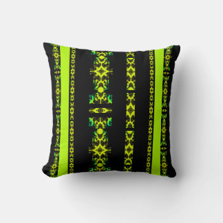 Ebenholz-Lime Moderne Afrikanische Schwarz- und Gr Kissen