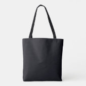 Ebenholz (Tiefes Mitternachtsblau) einfarbig Tasche (Rückseite)