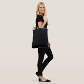 Ebenholz (Tiefes Mitternachtsblau) einfarbig Tasche (Am Model)