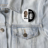 Ebenholz u. Elfenbein/Schwarzes u. Weiß Button (Beispiel)