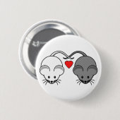 Ebenholz-und Elfenbein-MäuseLiebe Button (Vorne & Hinten)