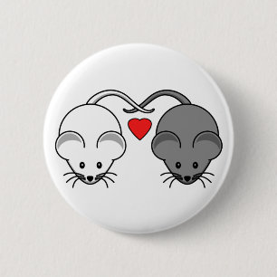 Ebenholz-und Elfenbein-MäuseLiebe Button