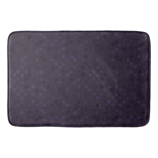 Ebenholz und violette Tupfen Badematte (Vorderseite)