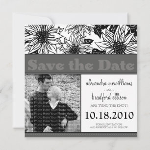 Ebenholzer Sonnenblumen Rettet den Termin Ankündig Save The Date