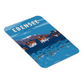 Ebensee Austria Travel Art Vintag Magnet (Rechte Seite)