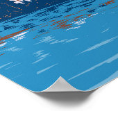 Ebensee Austria Travel Art Vintag Poster (Ecke)