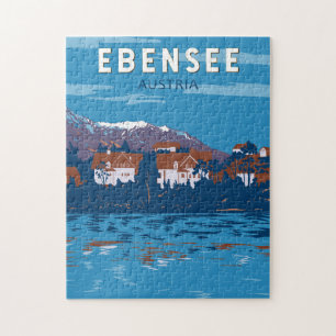 Ebensee Österreich Reise Kunst Vintage Puzzle