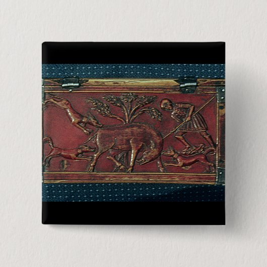 Eber-Jagd, Plakette von einer byzantinischen Button (Vorderseite)