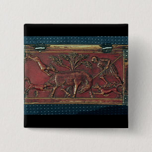 Eber-Jagd, Plakette von einer byzantinischen Button