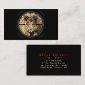 Eber-Schwein-Jäger-Förster-Förster-Waldmann Visitenkarte (Vorne/Hinten)