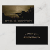 Eber-Schwein-Jäger-Förster-Förster-Waldnacht Visitenkarte (Vorne/Hinten)