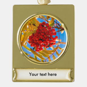 Eberesche Banner-Ornament Gold