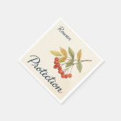 Ebereschenschutz Serviette (Ecke)