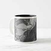 Eberjagd Zweifarbige Tasse (Vorderseite Links)