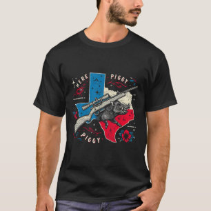 Eberjäger Herren Hier Schweinchen Vintage Texas Wi T-Shirt
